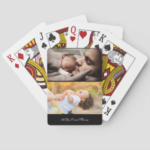Design Your Own 2 Photo Collage Playing Cards