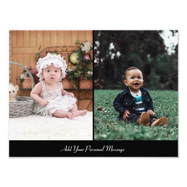 Design Your Own 2 Photo Collage Print (Front)