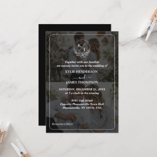Design Your Own 2 Photo Collage Wedding Invitation