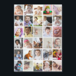 Design Your Own 30 Photo Collage<br><div class="desc">Customize your photography. You can make this custom product for special occasions like weddings,  birthdays,  Christmas,  Holidays,  Memorials,  Graduation,  Anniversaries and more. It can also be given as a gift to your best friend,  close friend,  family,  and relatives.</div>