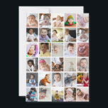 Design Your Own 30 Photo Collage Announcement<br><div class="desc">Customize your photography. You can make this custom product for special occasions like weddings,  birthdays,  Christmas,  Holidays,  Memorials,  Graduation,  Anniversaries and more. It can also be given as a gift to your best friend,  close friend,  family,  and relatives.</div>