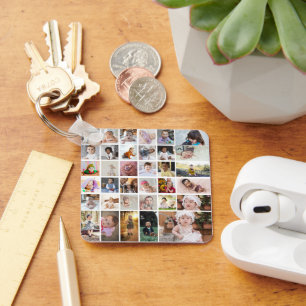 Design Your Own 35 Photo Collage Keychain