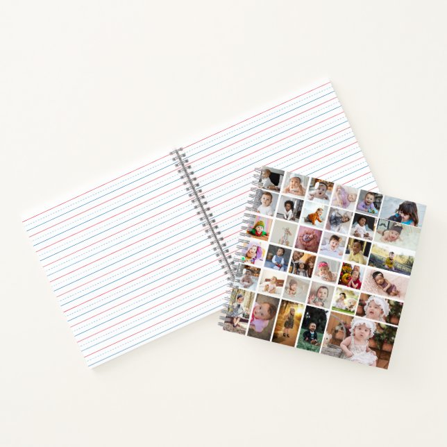 Design Your Own 35 Photo Collage Notebook (Inside)