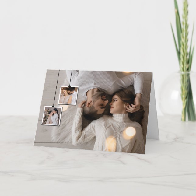 Design Your Own 3 Photo Collage Card (Front)