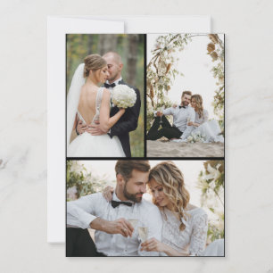Design Your Own 3 Photo Collage Holiday Card