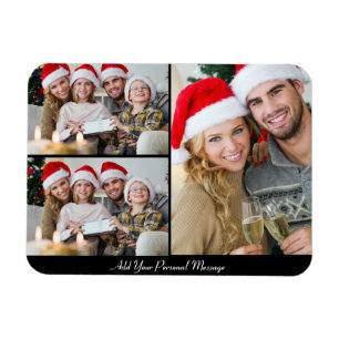 Design Your Own 3 Photo Collage Magnet