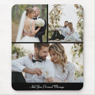 Design Your Own 3 Photo Collage Mouse Pad