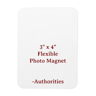 Design Your Own 3" x 4" Flexible Photo Magnet