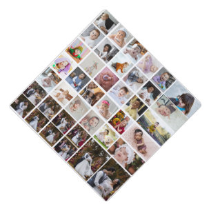 Design Your Own 40 Photo Collage Graduation Cap Topper
