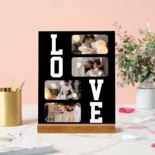 Design Your Own 4 Photo Collage Acrylic Sign