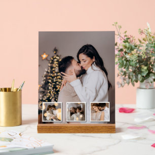 Design Your Own 4 Photo Collage Acrylic Sign