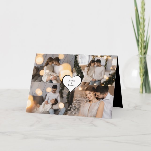 Design Your Own 4 Photo Collage Announcement (Front)