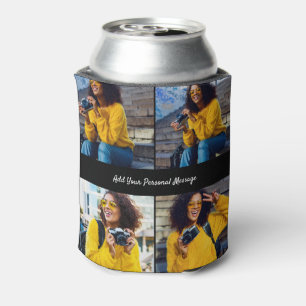 Design Your Own 4 Photo Collage Can Cooler
