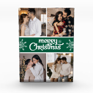 Design Your Own 4 Photo Collage Christmas Block
