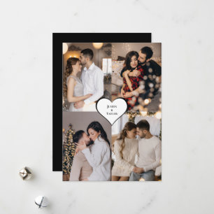 Design Your Own 4 Photo Collage Holiday Card