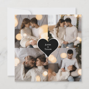 Design Your Own 4 Photo Collage Holiday Card