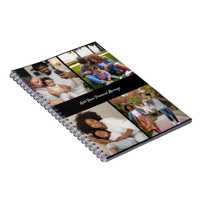 Design Your Own 4 Photo Collage Notebook (Right Side)
