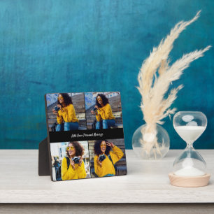 Design Your Own 4 Photo Collage Plaque
