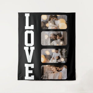 Design Your Own 4 Photo Collage Tapestry