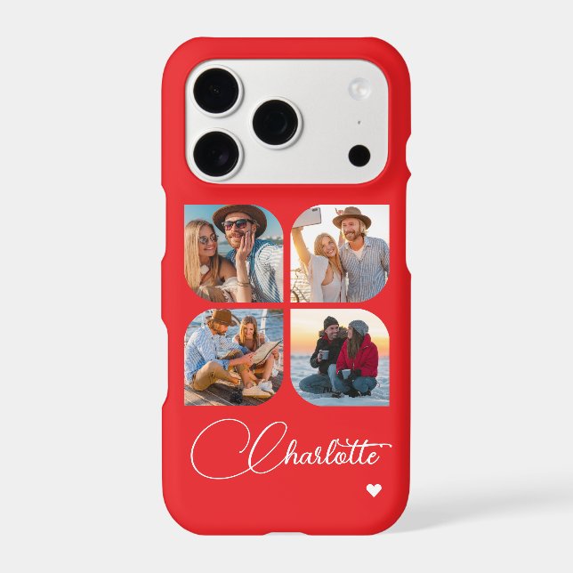 Design Your Own 4 Photo Personalized Name  (Back)