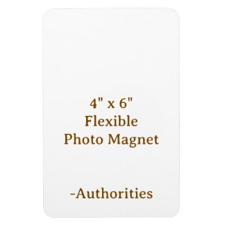 Design Your Own 4" x 6" Flexible Photo Magnet