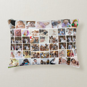 Design Your Own 50 Photo Collage Accent Pillow