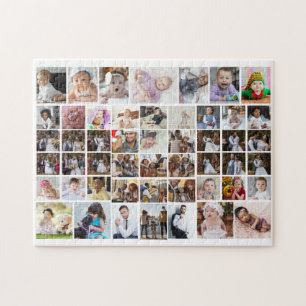 Design Your Own 50 Photo Collage Jigsaw Puzzle