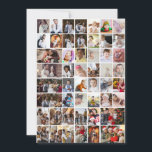 Design Your Own 50 Photo Collage Thank You Card<br><div class="desc">Customize your photography. You can make this custom product for special occasions like weddings,  birthdays,  Christmas,  Holidays,  Memorials,  Graduation,  Anniversaries and more. It can also be given as a gift to your best friend,  close friend,  family,  and relatives.</div>