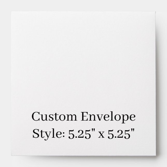 Design Your Own 5.25" x 5.25" Personalized Basic Envelope (Front)