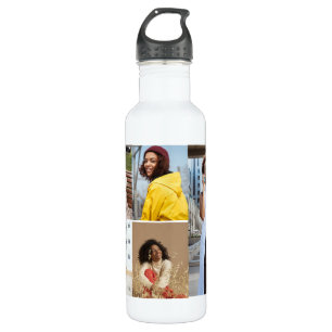 Design Your Own 5 Photo Collage 710 Ml Water Bottle