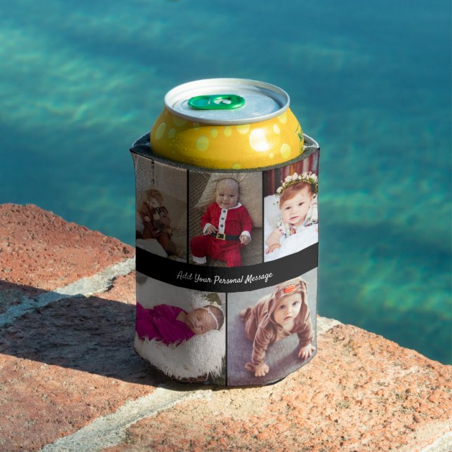 Design Your Own 5 Photo Collage Can Cooler (In Situ Pool)