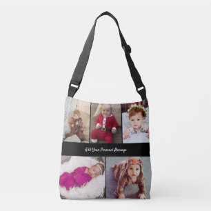 Design Your Own 5 Photo Collage Crossbody Bag