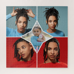 Design Your Own 5 Photo Collage Jigsaw Puzzle