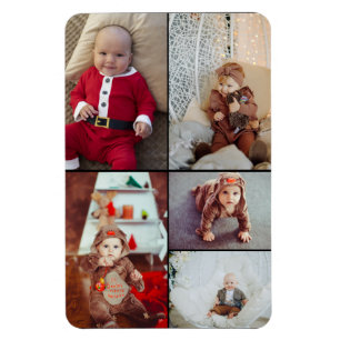 Design Your Own 5 Photo Collage Magnet