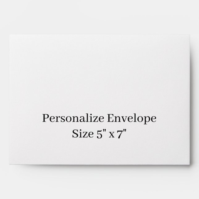 Design Your Own 5" x 7" Personalized Security Envelope (Front)