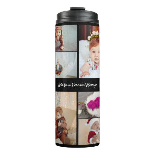 Design Your Own 6 Photo Collage Thermal Tumbler