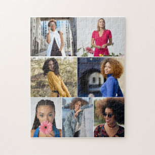 Design Your Own 7 Photo Collage Jigsaw Puzzle