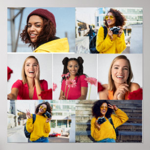 Design Your Own 7 Photo Collage Poster