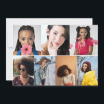 Design Your Own 7 Photo Collage Thank You Card<br><div class="desc">Customize your own personal photography. You can make this custom product for special occasions like weddings,  birthdays,  Christmas,  Holidays,  Memorials,  Graduation,  Anniversaries and more. It can also be given as a gift to your best friend,  close friend,  family,  and relatives.</div>