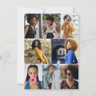 Design Your Own 8 Photo Collage Card