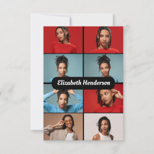 Design Your Own 8 Photo Collage Card