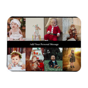 Design Your Own 8 Photo Collage Magnet
