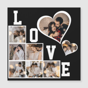 Design Your Own 8 Photo Collage Magnetic Invitation