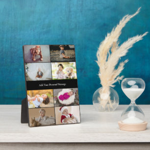Design Your Own 8 Photo Collage Plaque