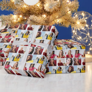 Design Your Own 8 Photo Collage Wrapping Paper