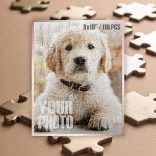 Design Your Own 8x10”/110 Pieces Custom Pet Photo  Jigsaw Puzzle