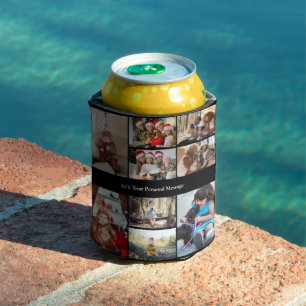 Design Your Own 9 Photo Collage Can Cooler