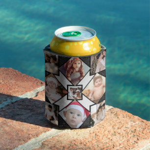 Design Your Own 9 Photo Collage Can Cooler
