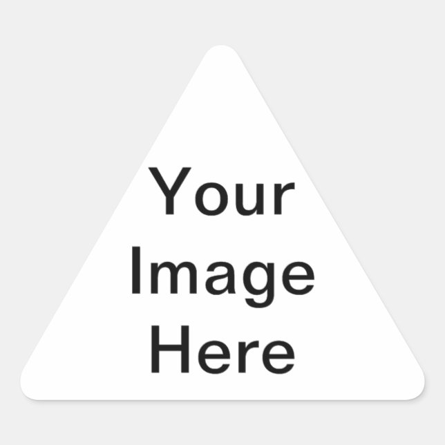 Design Your Own - Add Your Text Triangle Sticker (Front)