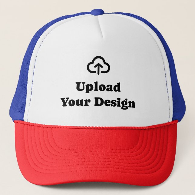 Design Your Own Artwork Design Trucker Hat (Front)